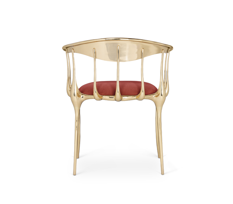 N11 Burgundy Chair mobile image 3