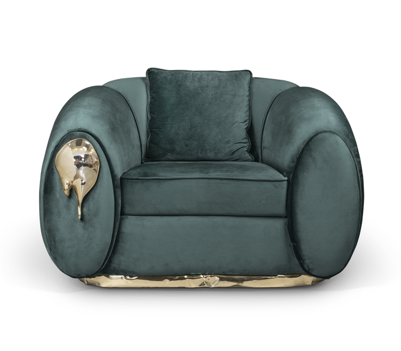 Soleil Green Armchair mobile image 2
