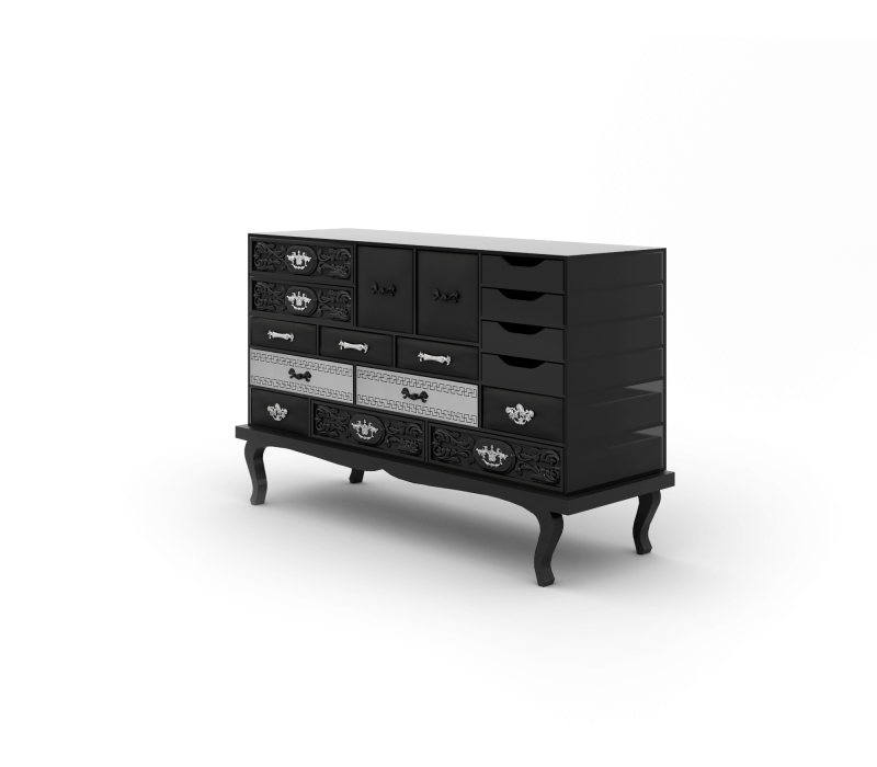Soho Black Sideboard mobile image 3