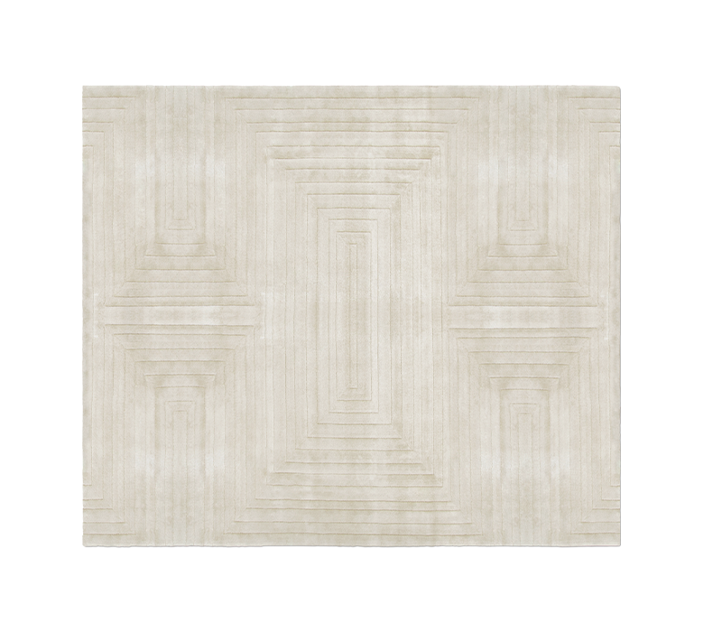 White Garden Rug mobile image 1