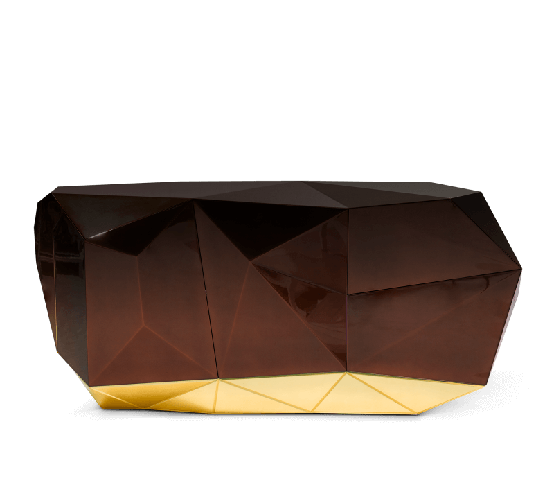 Diamond Chocolate Sideboard mobile image 1