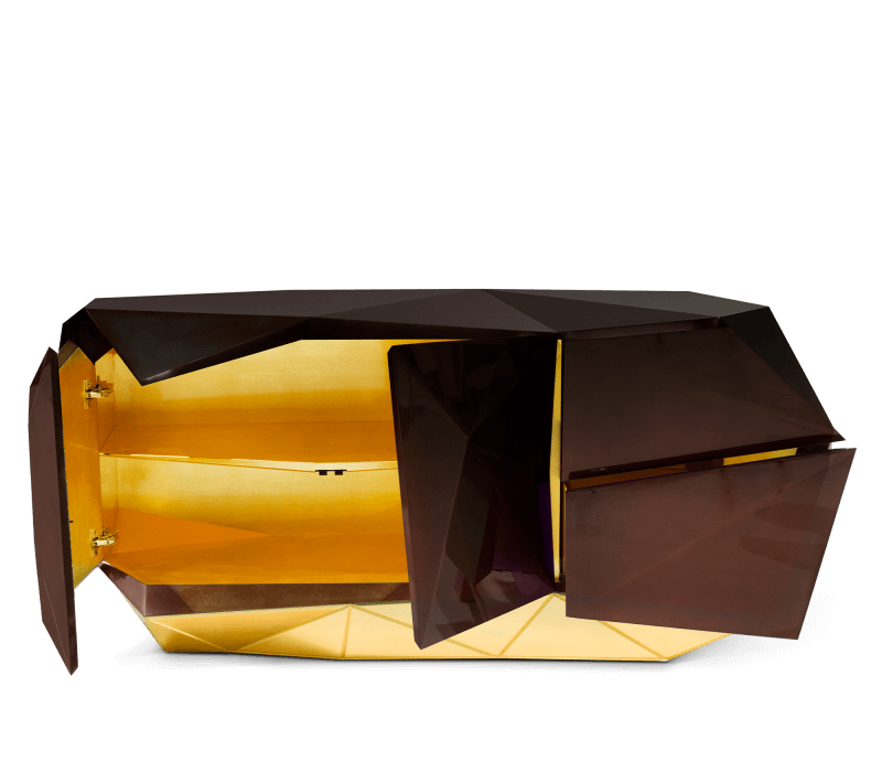 Diamond Chocolate Sideboard mobile image 2