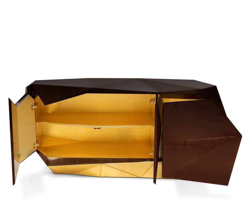 Diamond Chocolate Sideboard mobile image 3