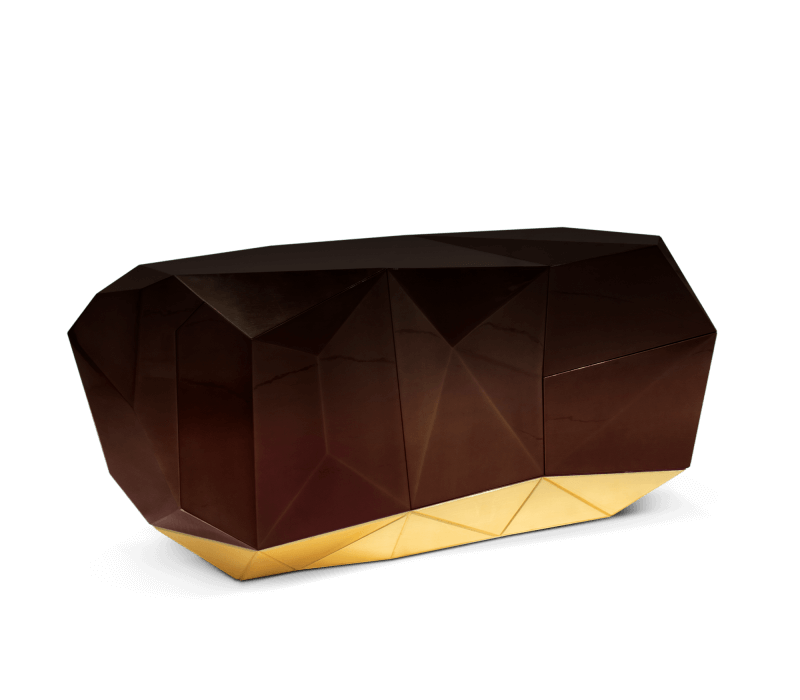Diamond Chocolate Sideboard mobile image 6