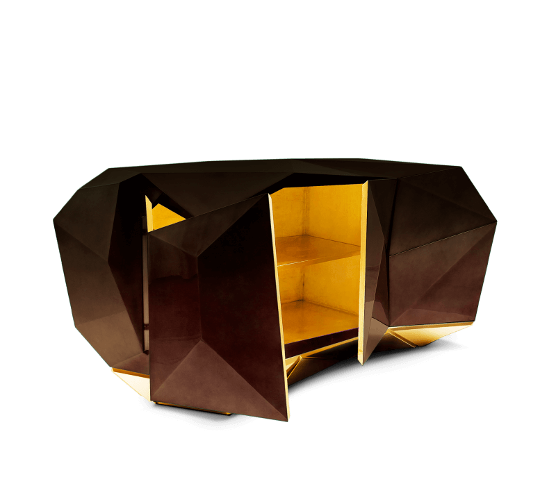 Diamond Chocolate Sideboard mobile image 7