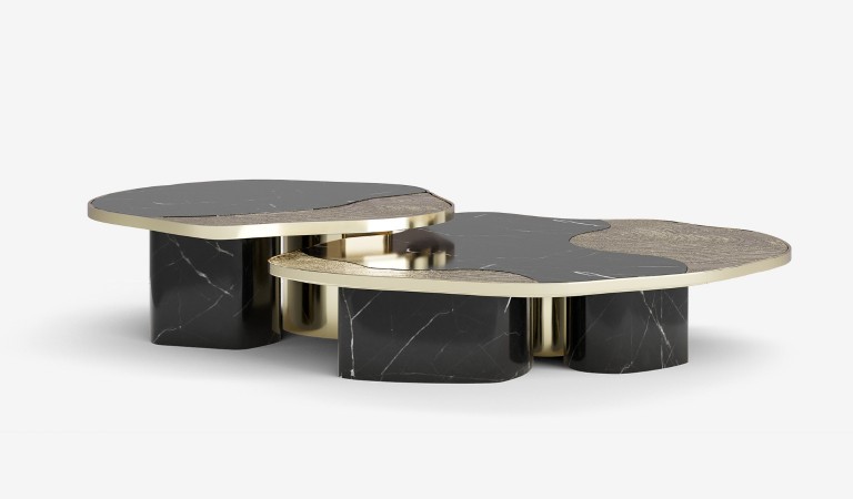 ophelia nero marquina marble and gold