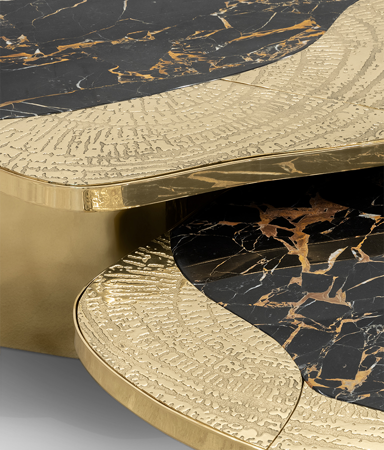 ophelia portoro marble and gold