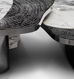 OPHELIA CALACATTA MARBLE AND BLACK
