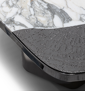 OPHELIA CALACATTA MARBLE AND BLACK