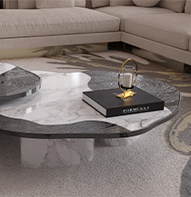 OPHELIA CALACATTA MARBLE AND BLACK