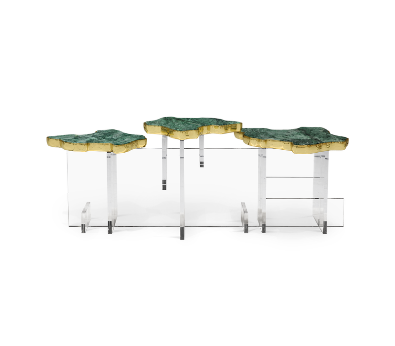 Monet Guatemala Marble Side Table mobile image 1