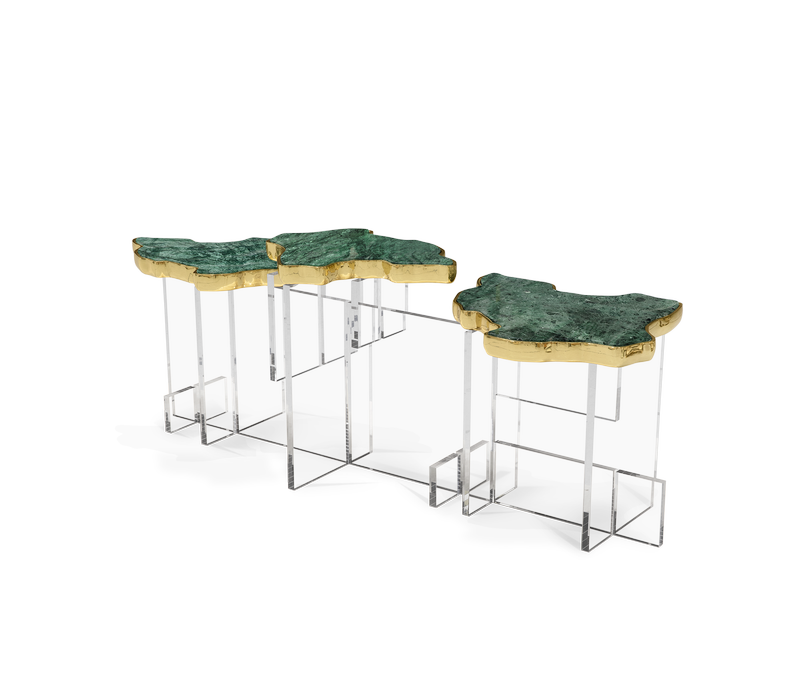 Monet XL Guatemala Marble Side Table mobile image 2