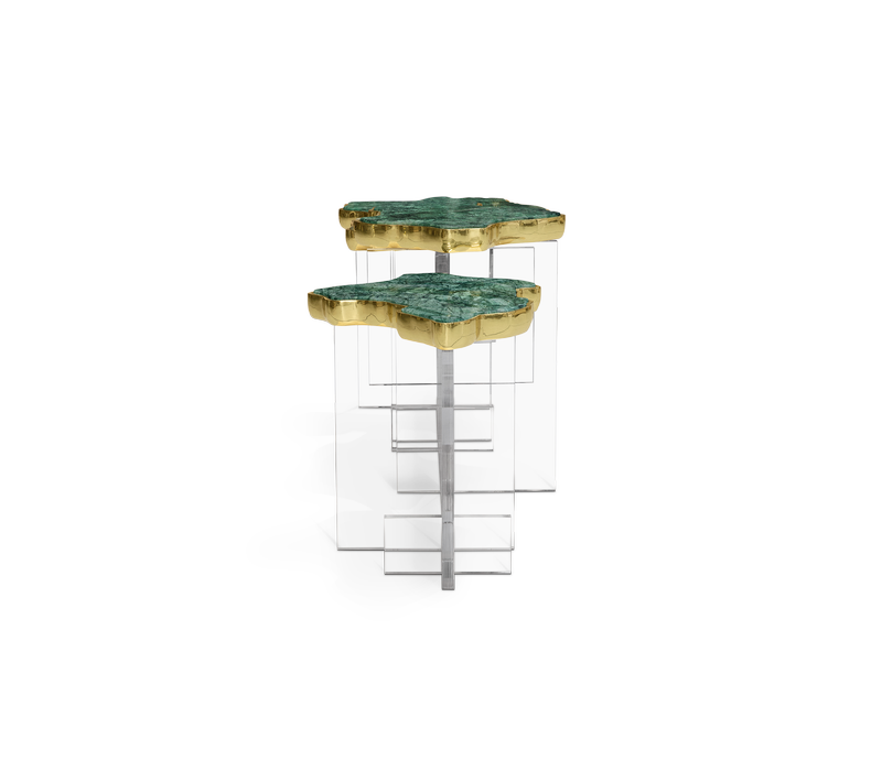 Monet XL Guatemala Marble Side Table mobile image 3