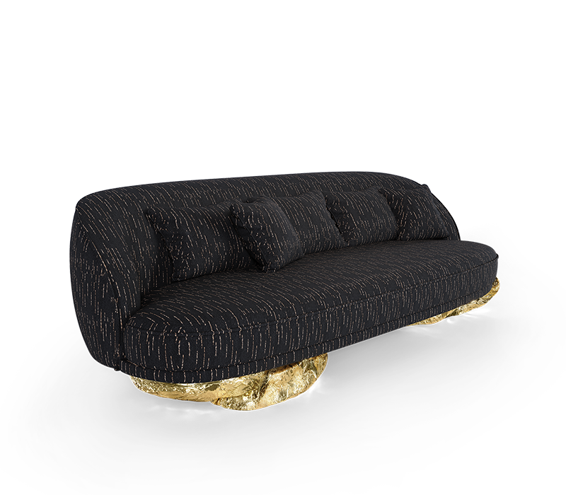 Angra Black Sofa mobile image 1