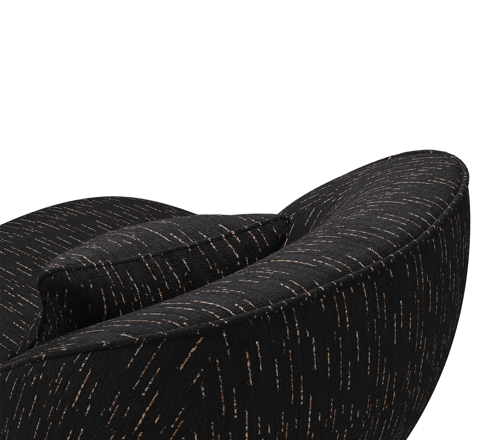Angra Black Armchair mobile image 5