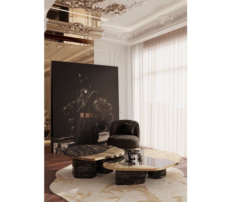 Angra Black Armchair mobile image 7