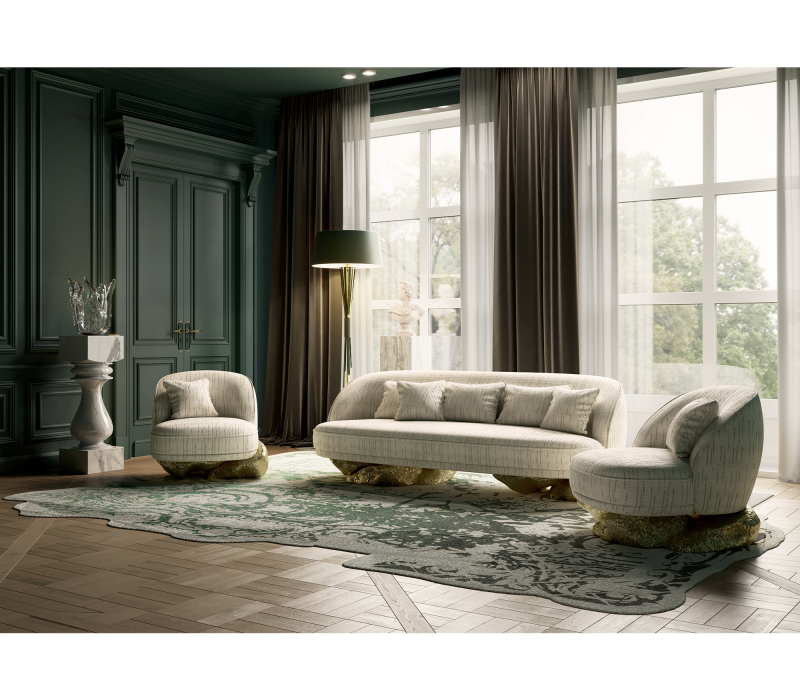 Angra White Armchair mobile image 13