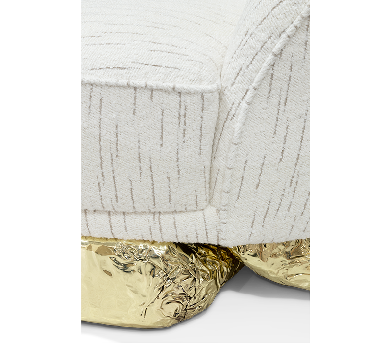 Angra White Armchair mobile image 8