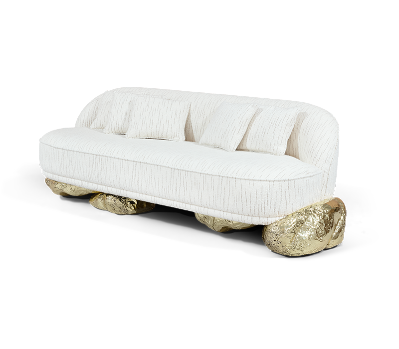 Angra White Sofa mobile image 1