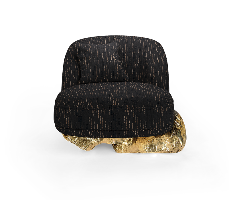 Angra II Black Armchair mobile image 2