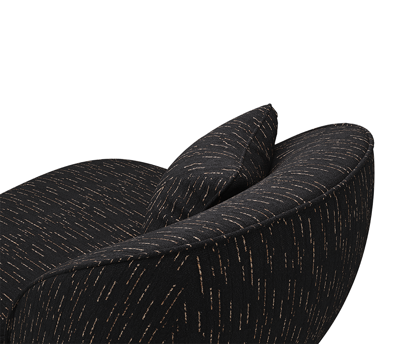 Angra II Black Armchair mobile image 5