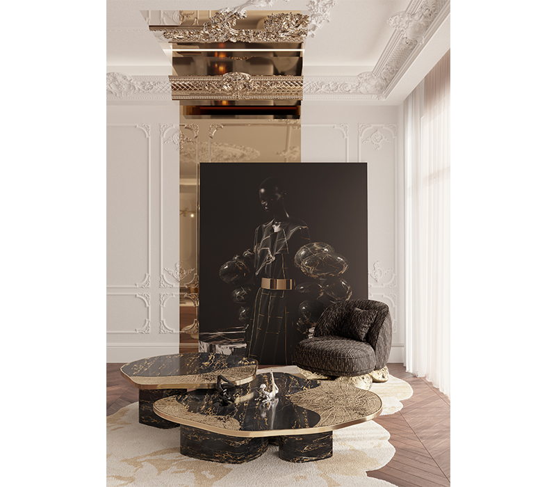 Angra II Black Armchair mobile image 8