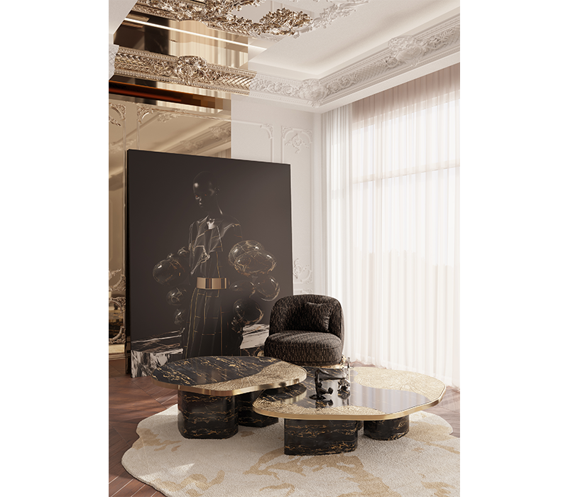 Angra II Black Armchair mobile image 9