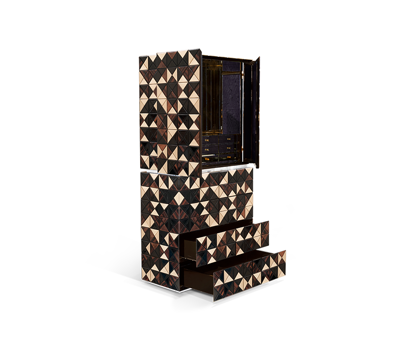Pixel II Walnut Cabinet mobile image 4