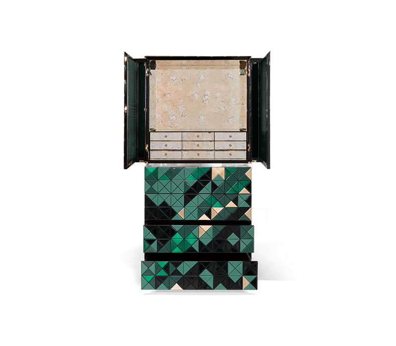 Pixel II Green Cabinet mobile image 2