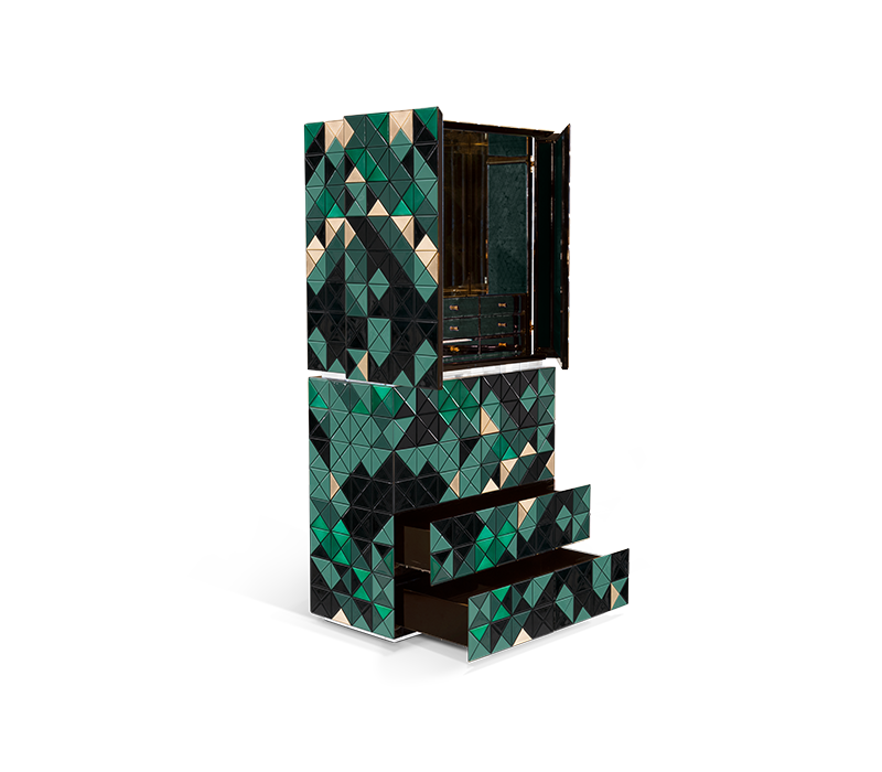 Pixel II Green Cabinet mobile image 4