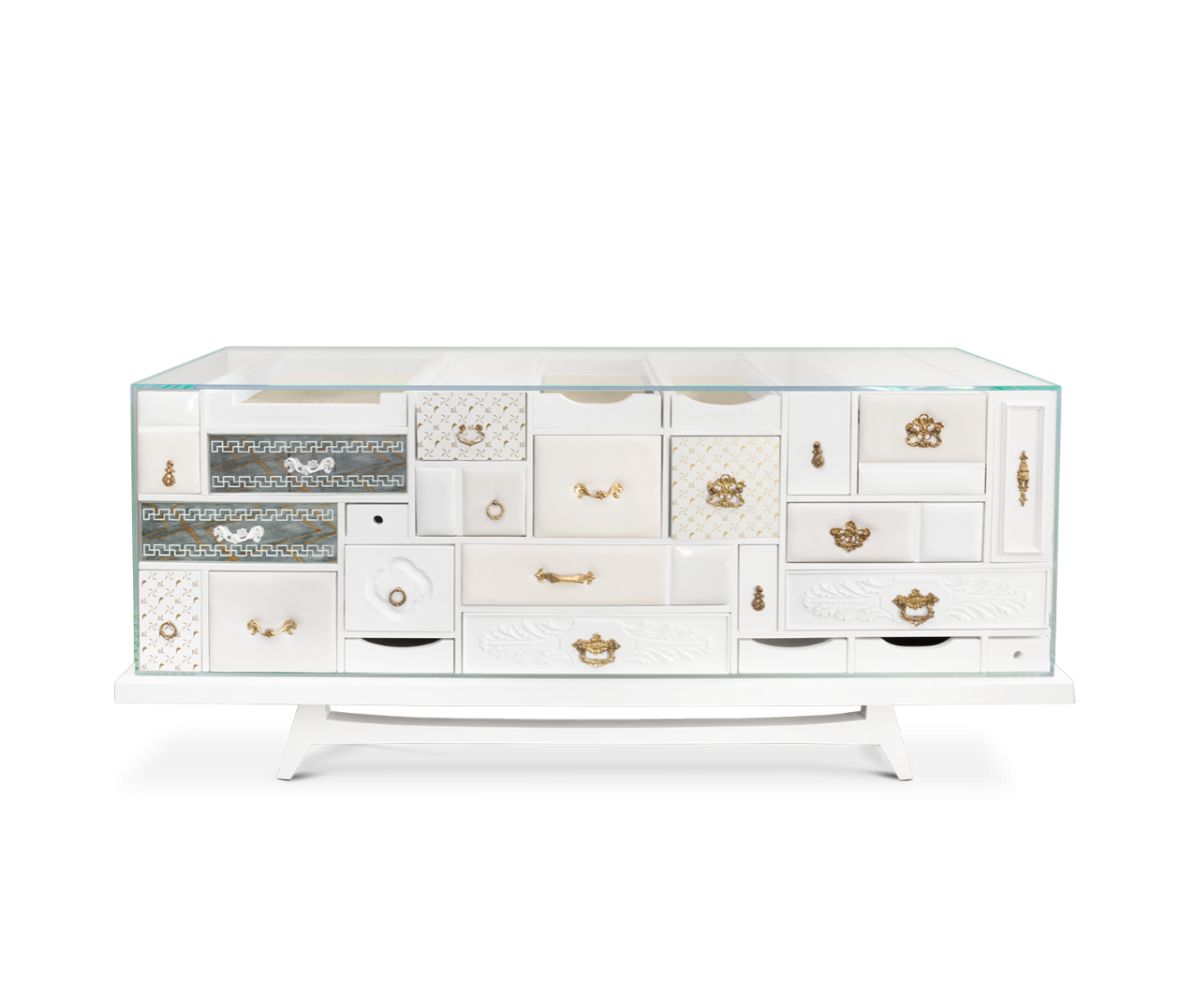 Contemporary mondrian white by Boca do Lobo