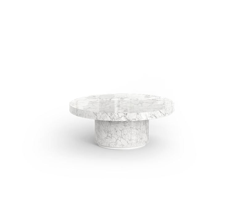 Empire Carrara Marble Center Table mobile image 5