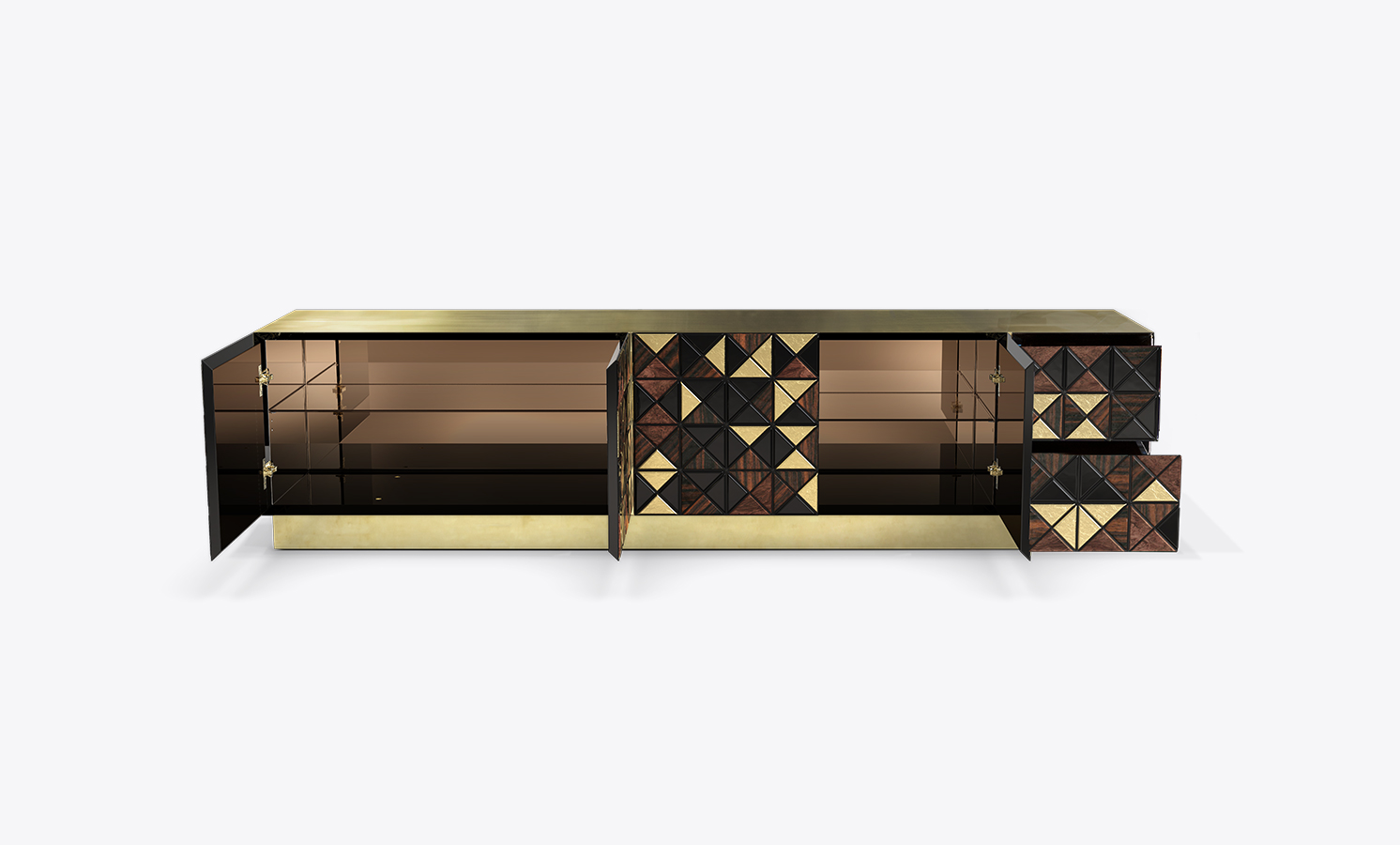 PIXEL walnut TV