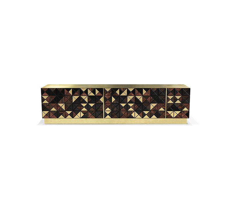 Pixel Walnut Tv Cabinet mobile image 1
