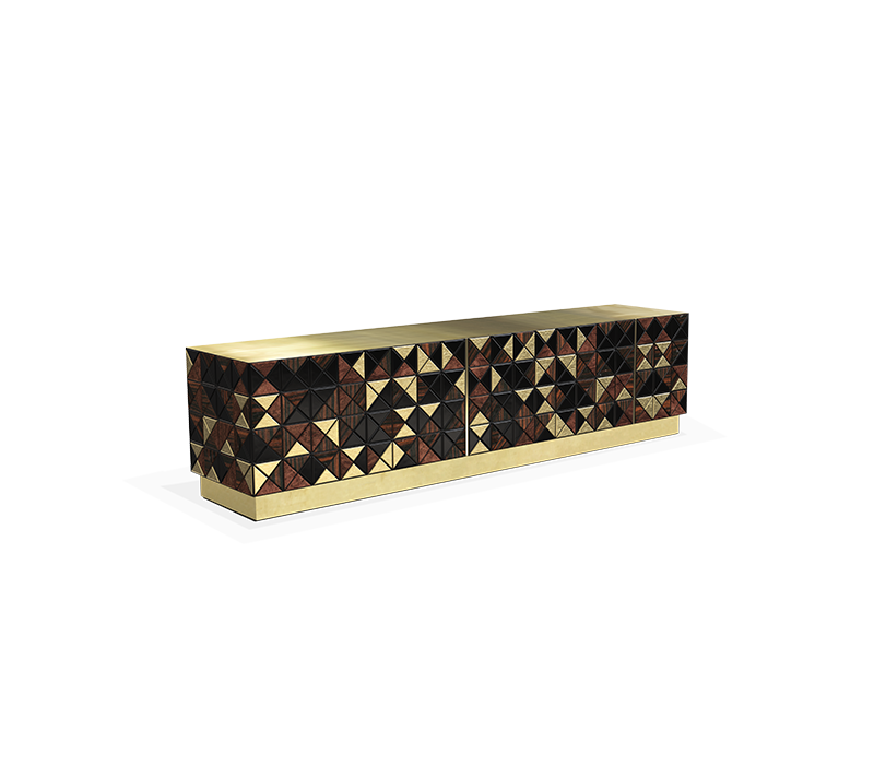 Pixel Walnut Tv Cabinet mobile image 2