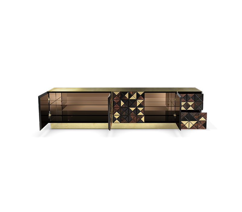 Pixel Walnut Tv Cabinet mobile image 4