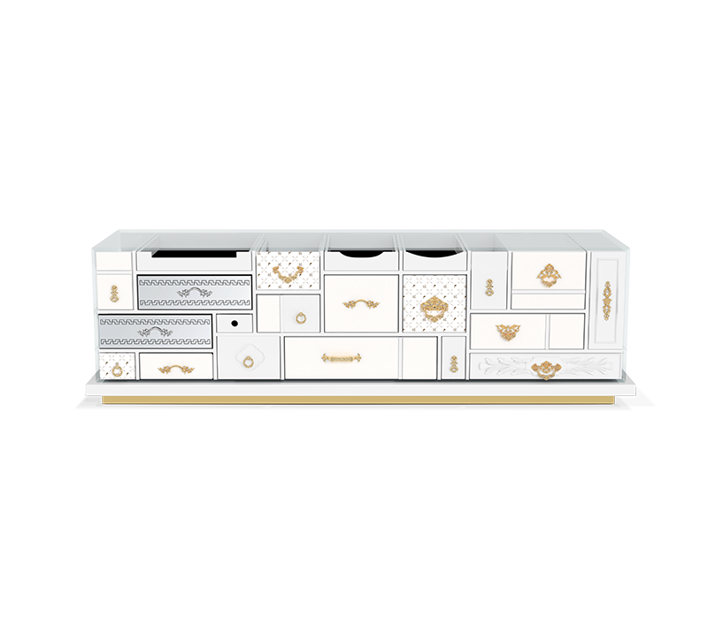 Mondrian Tv Cabinet mobile image 1