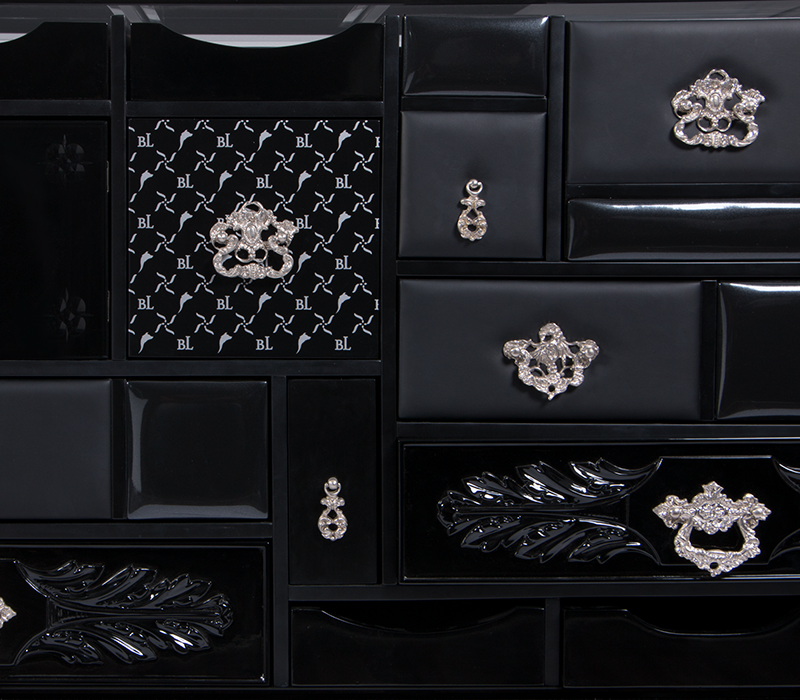 Mondrian Black Sideboard mobile image 4