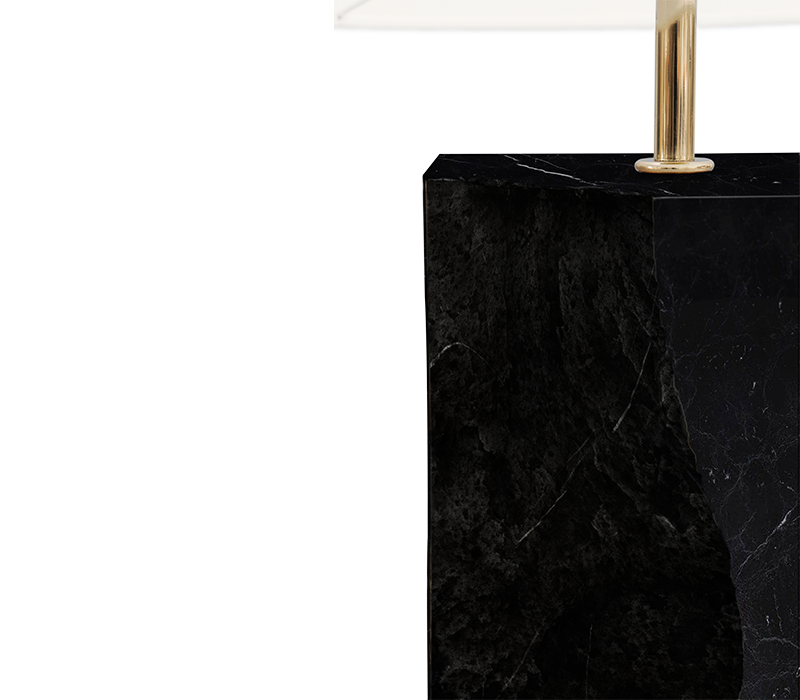 Lapiaz II Nero Marquina Table Lamp mobile image 4