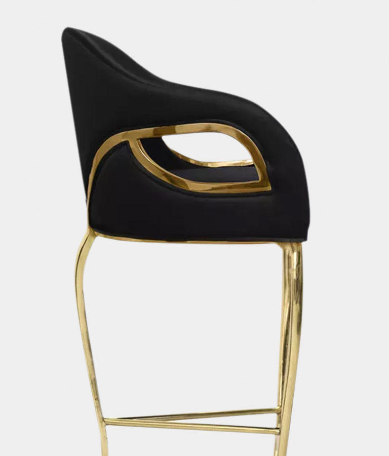 Chandra high back bar stool