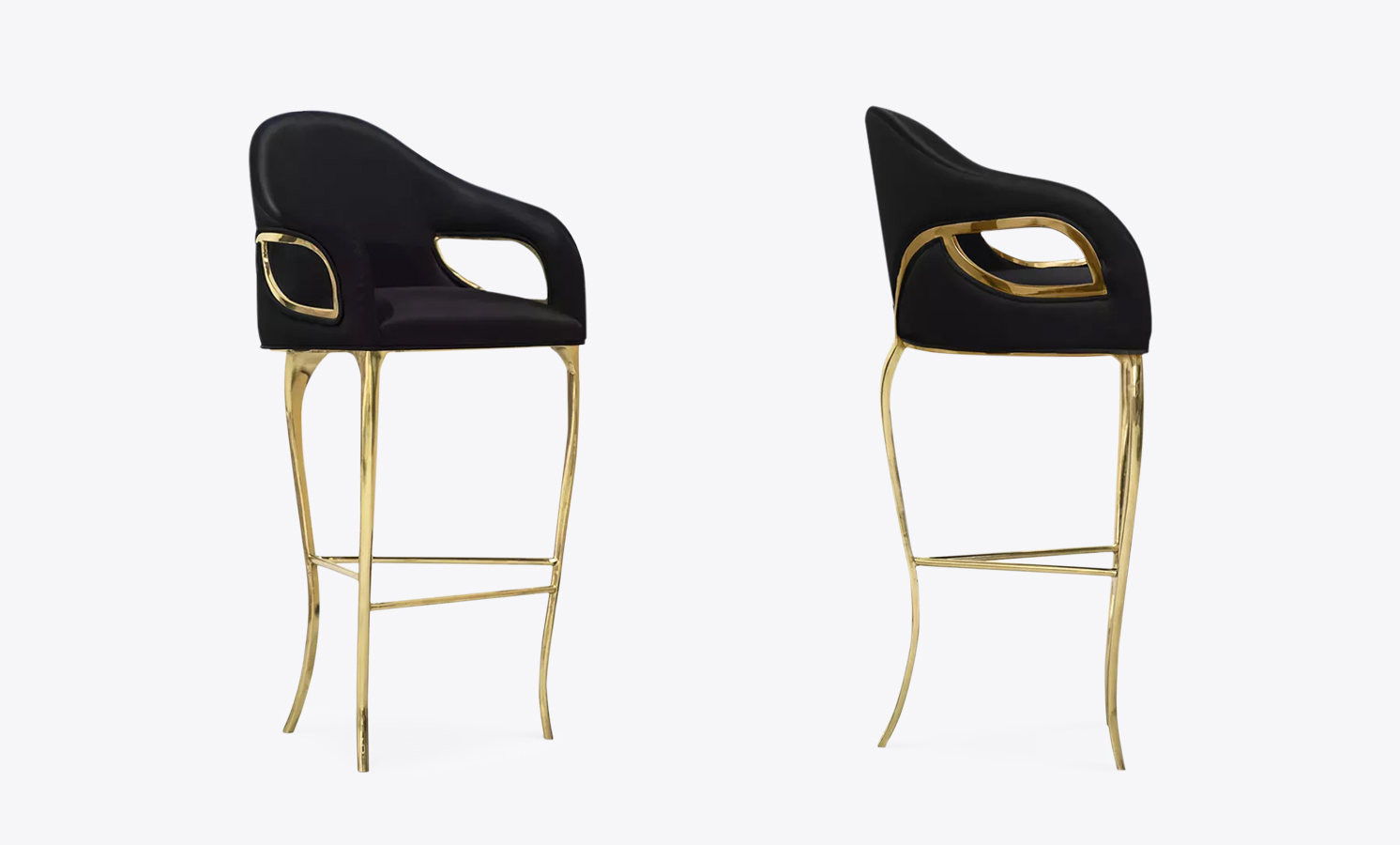 Chandra high back bar stool