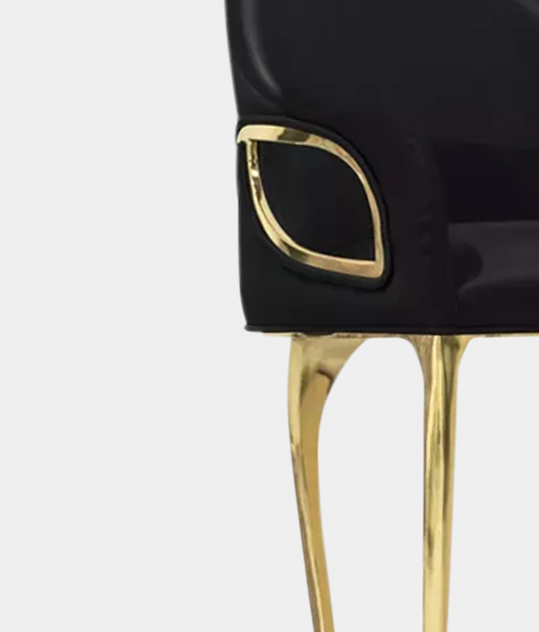 Chandra high back bar stool