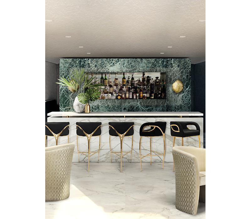 Chandra High Back Bar Stool mobile image 3