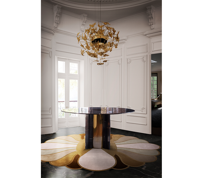 Paris Nero Maquina Marble Dining Table mobile image 2