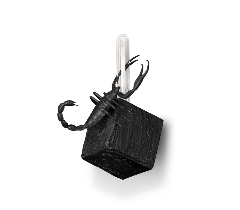 Cubic Metamorphosis Small Black Wall Lamp mobile image 1