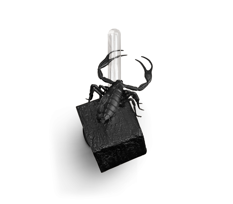 Cubic Metamorphosis Small Black Wall Lamp mobile image 3
