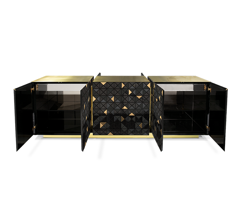 Pixel Black Gold Sideboard mobile image 2