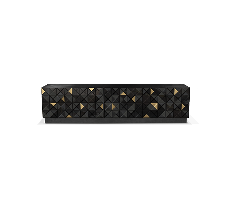 Pixel Black Tv Cabinet mobile image 1