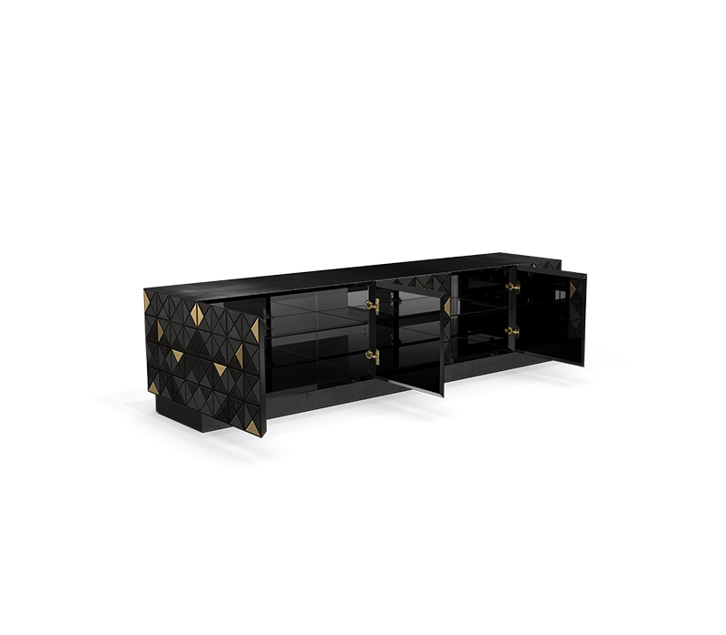 Pixel Black Tv Cabinet mobile image 4