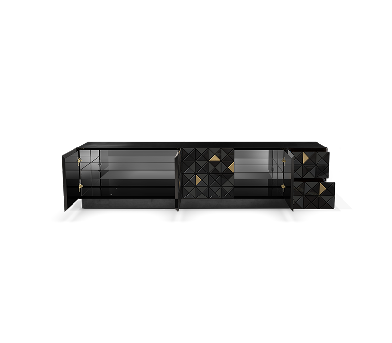 Pixel Black Tv Cabinet mobile image 5